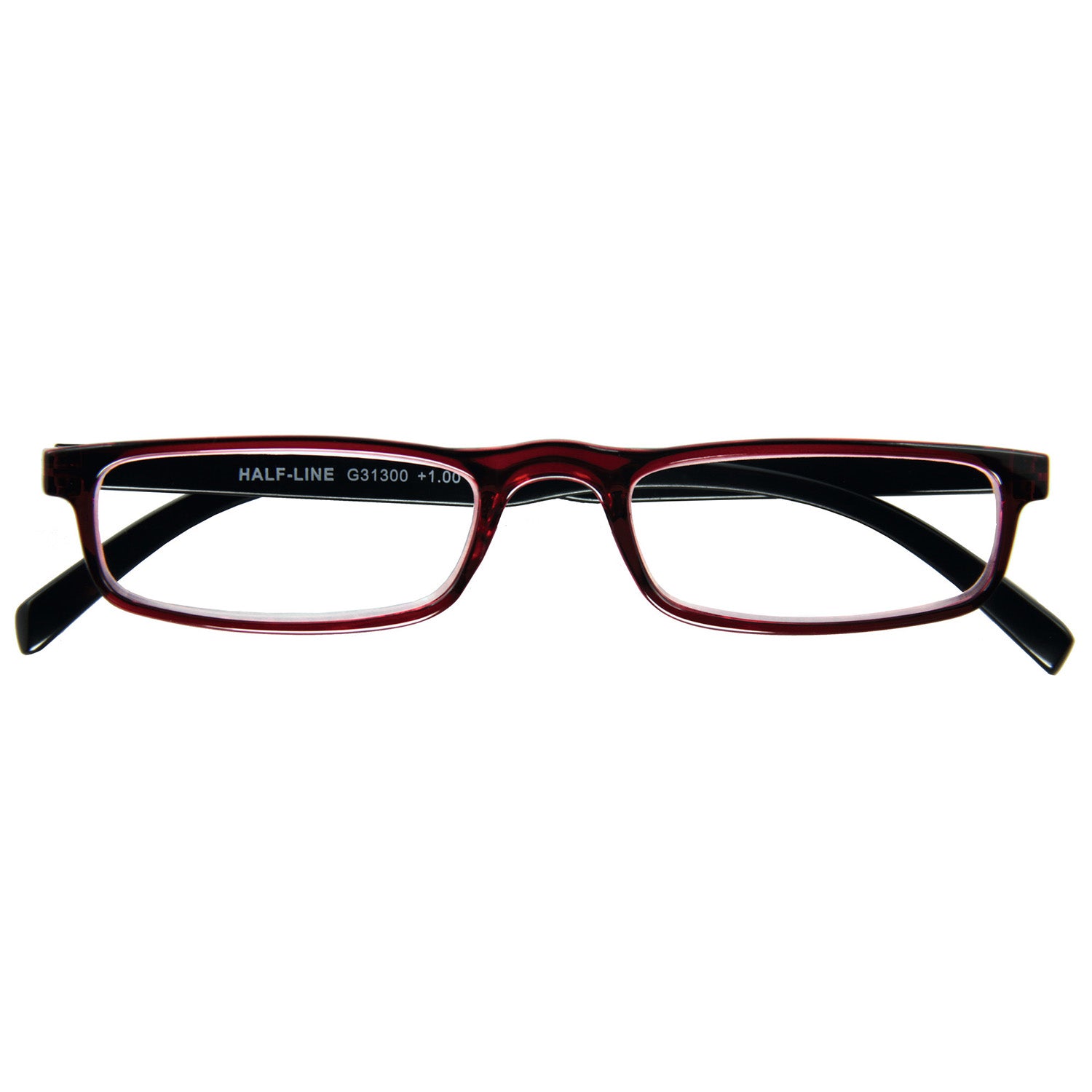 I NEED YOU Lesebrille -HalfLine Rot