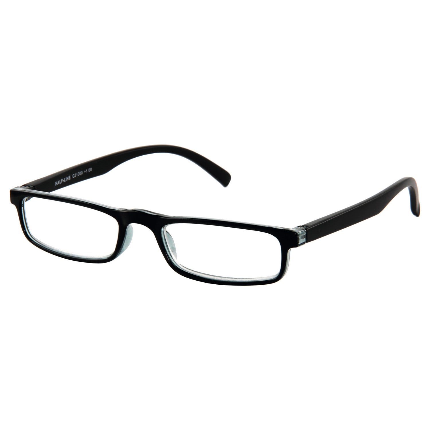 I NEED YOU Lesebrille -HalfLine Schwarz Seite