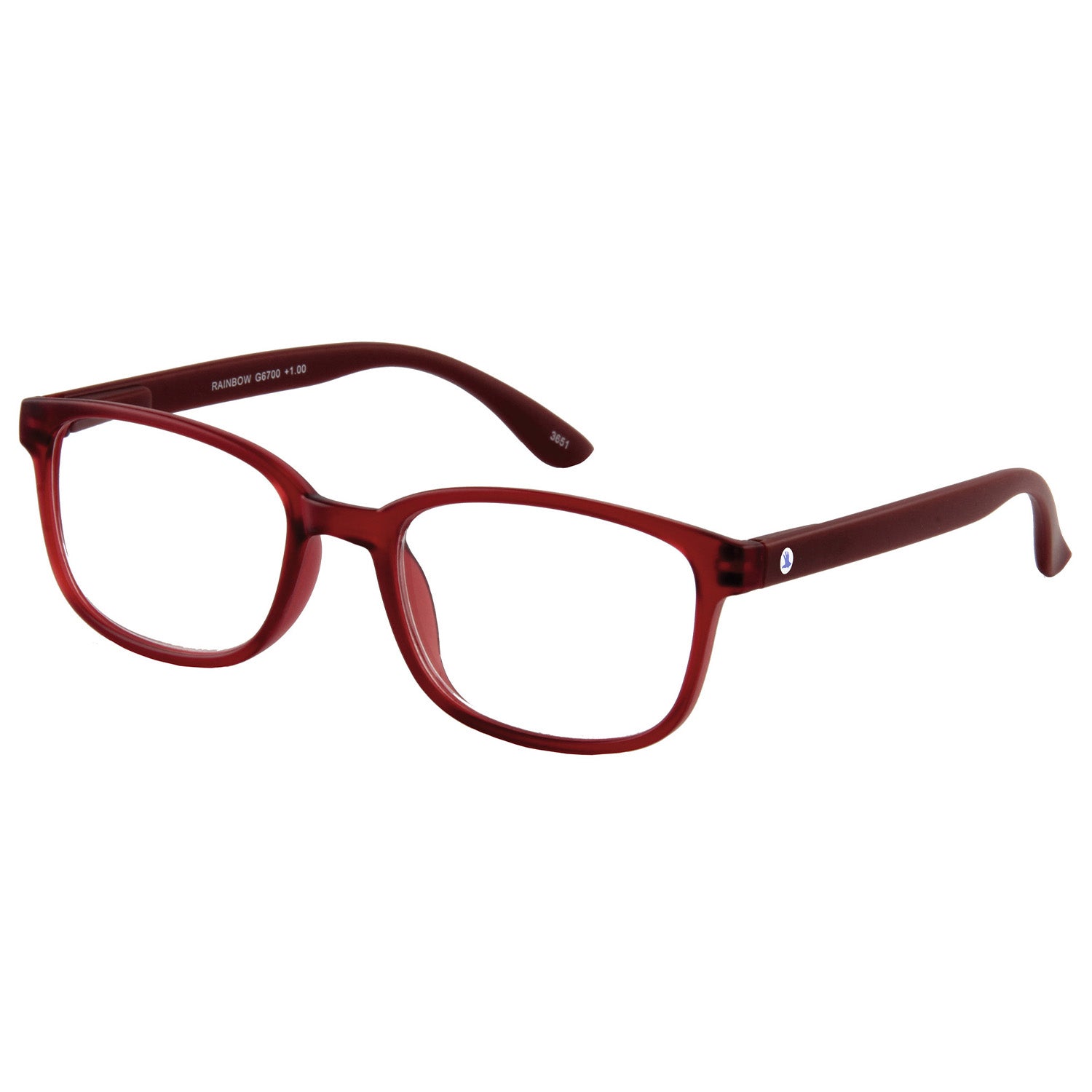 I NEED YOU Lesebrille -Rainbow Rot Seite