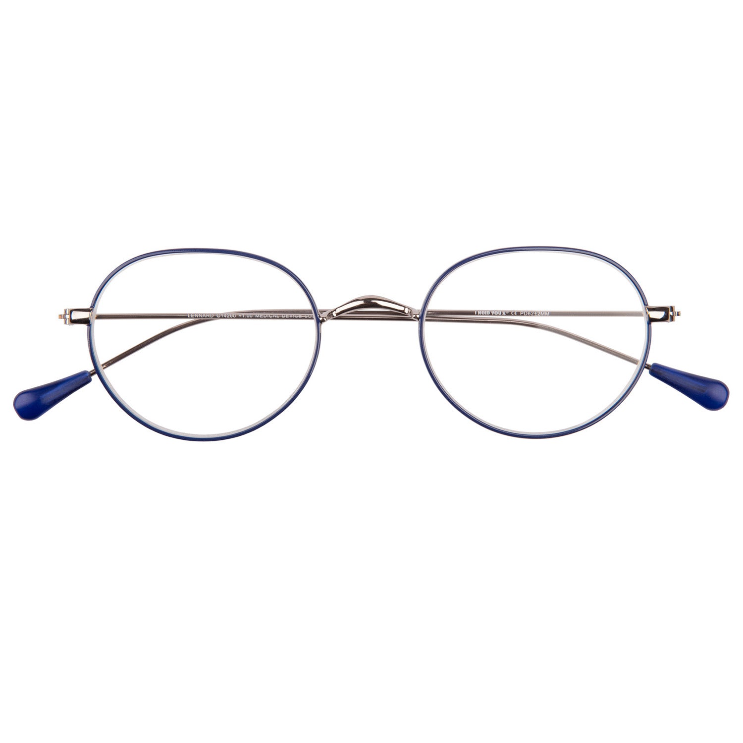 I NEED YOU Lesebrille -Lennard Blau-Gun