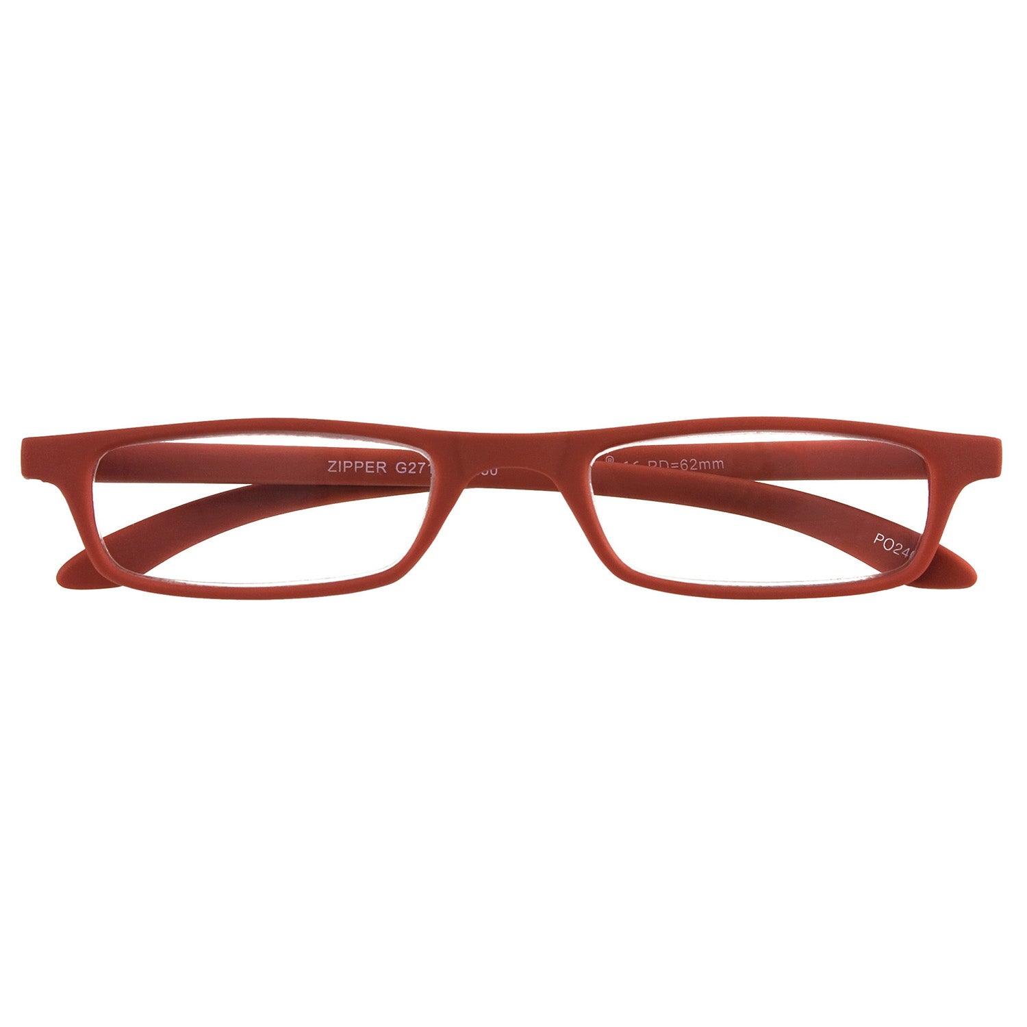 I NEED YOU Lesebrille -Zipper Rot