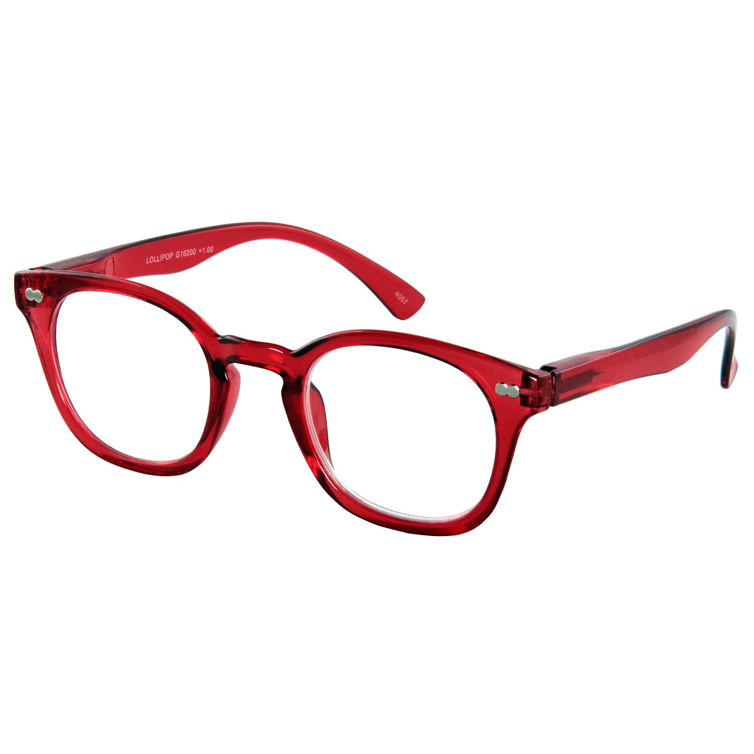 I NEED YOU Lesebrille -Lollipop Rot Seite