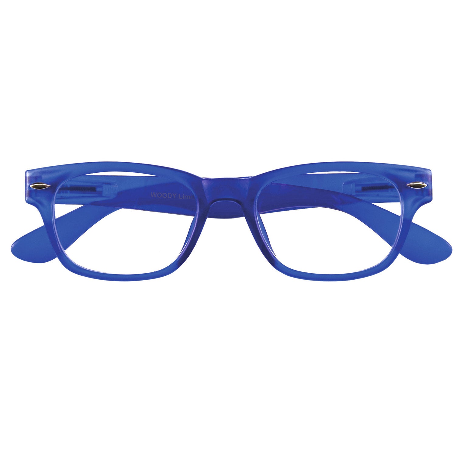 I NEED YOU Lesebrille -Woody Blau